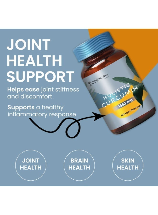 zeroharm Nano Curcumin 95% Curcuminoids + Black Pepper | 60 Veg Capsules - Image 3